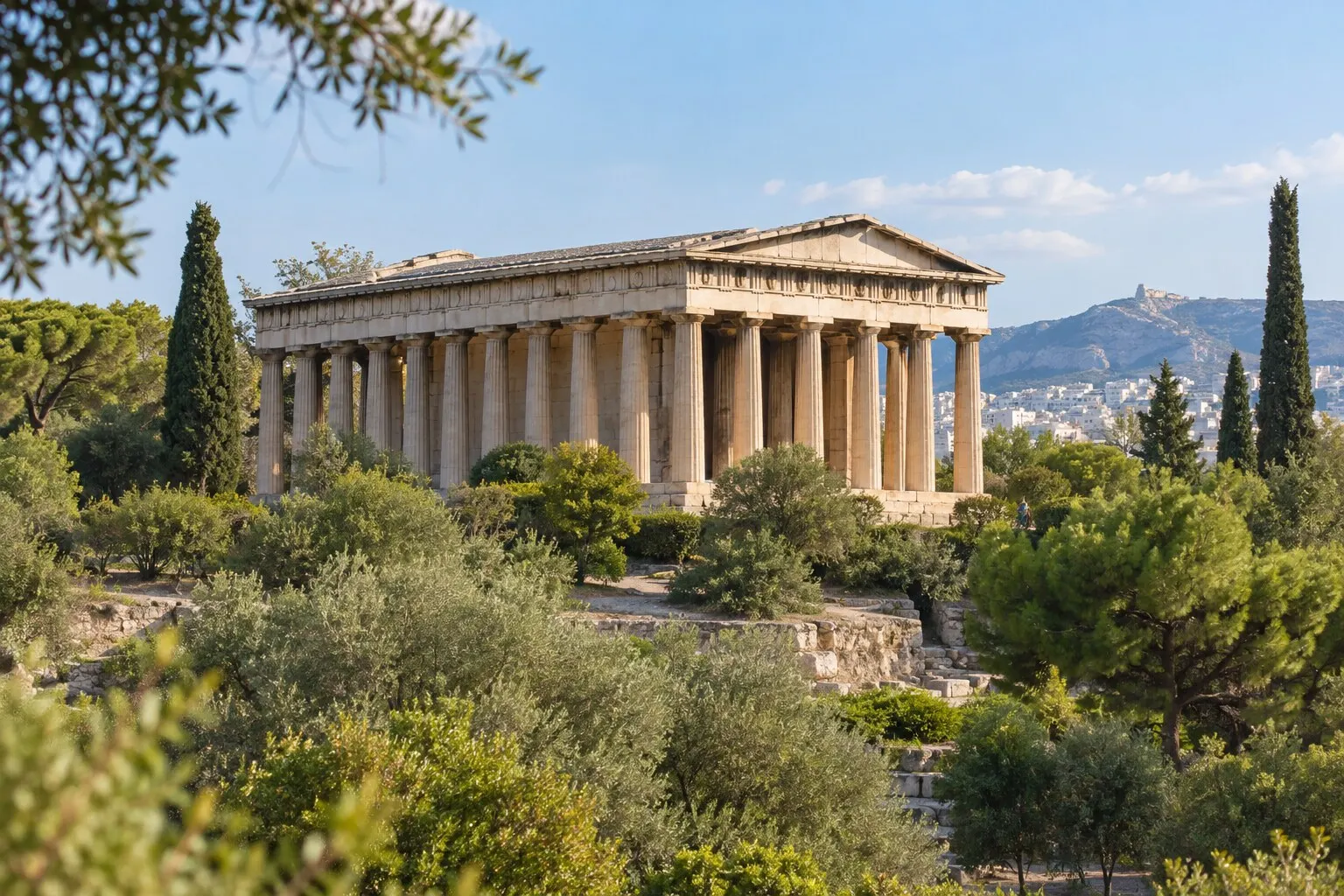 Die antike Agora und der Hephaistos-Tempel, Athen