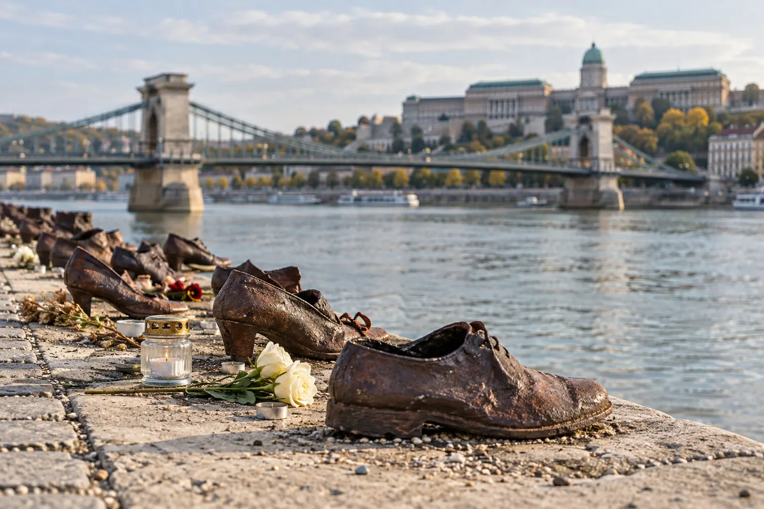 El Puente de las Cadenas y los zapatos del Danubio, Budapest
