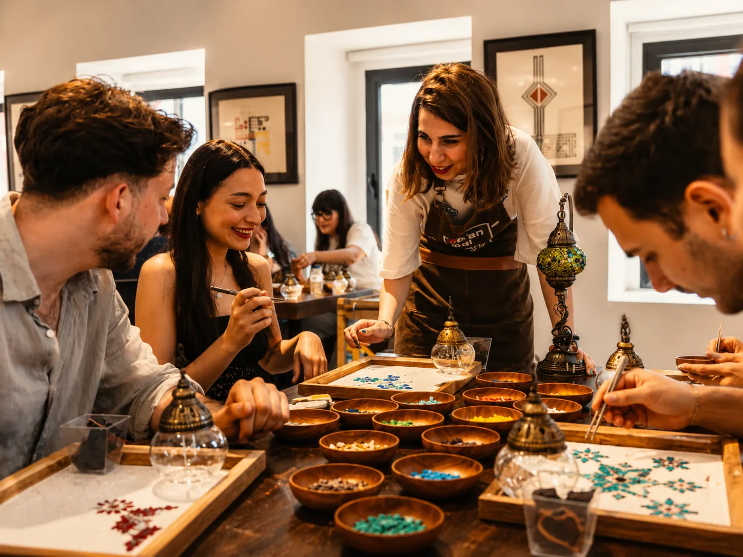Workshop Turkse mozaïeklampen, Istanbul