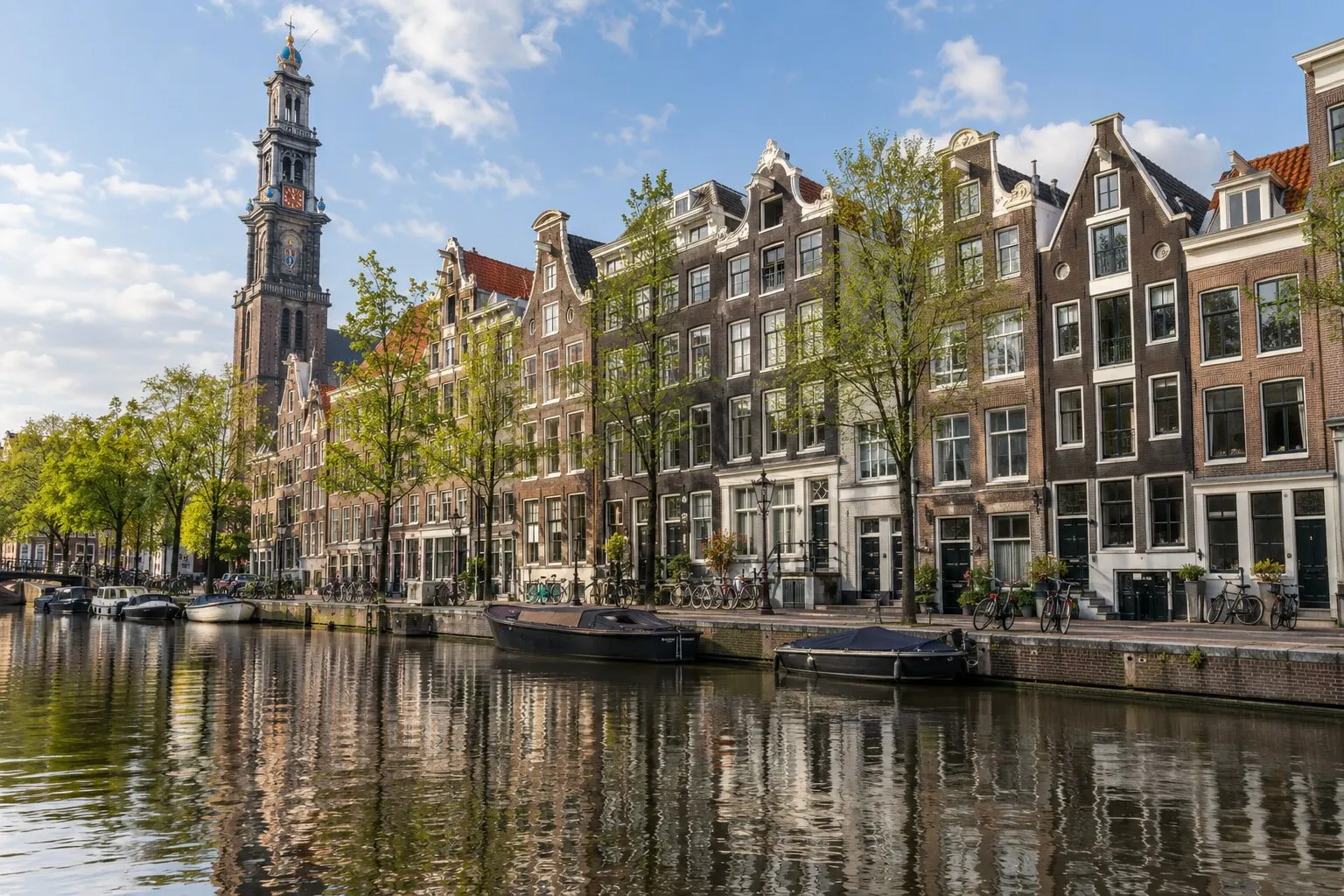 Il Canal Ring e la Westerkerk, Amsterdam