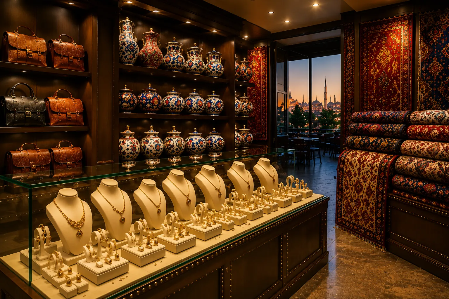Bilgin's Turkse ambachtswinkel, Istanbul