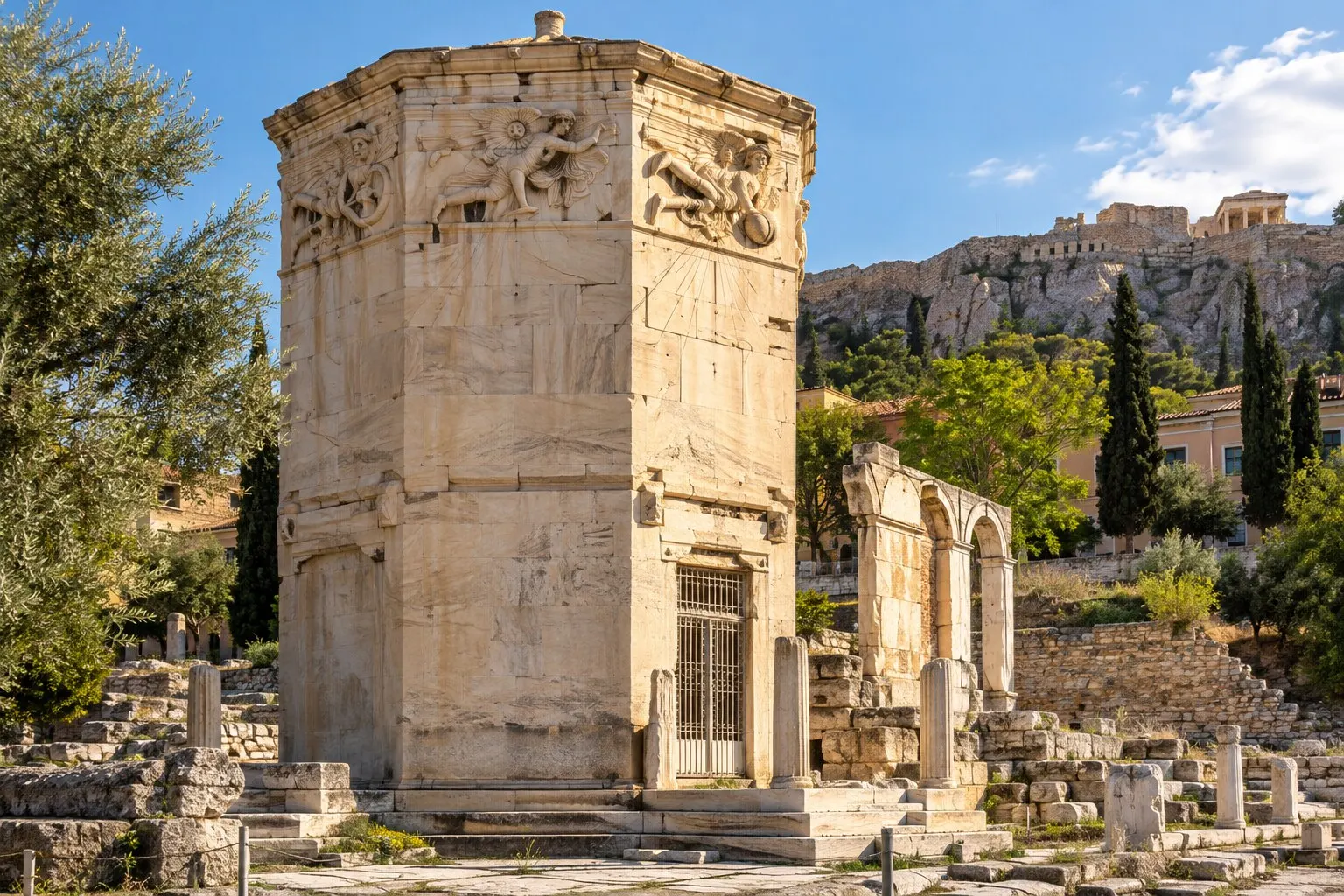 Die römische Agora und der Turm der Winde, Athen