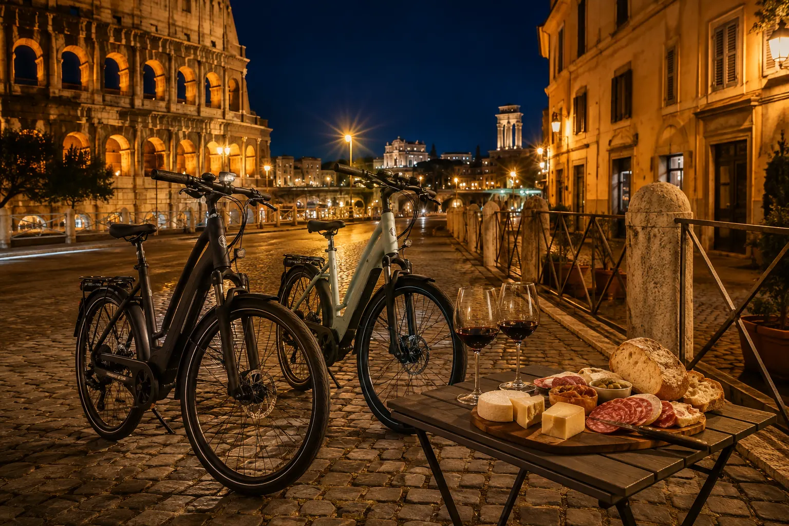 Rome by Night E-Bike Tour, Rome